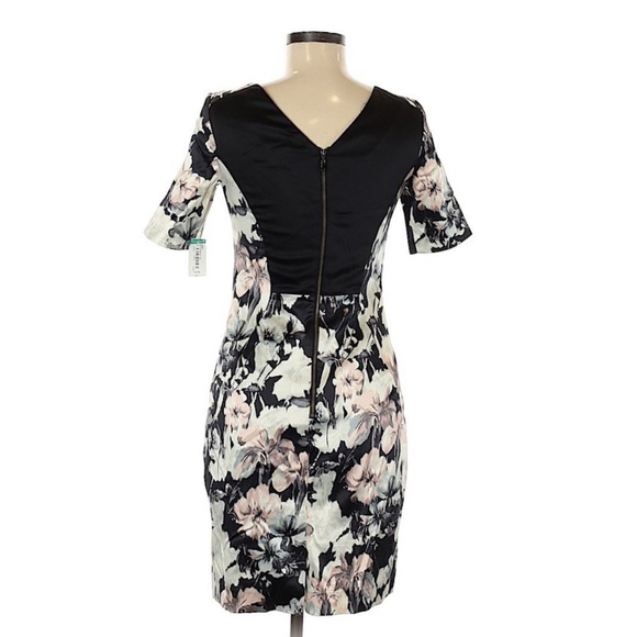 Veronika Maine Floral Pattern Sheath Mini Dress - Picture 2 of 10